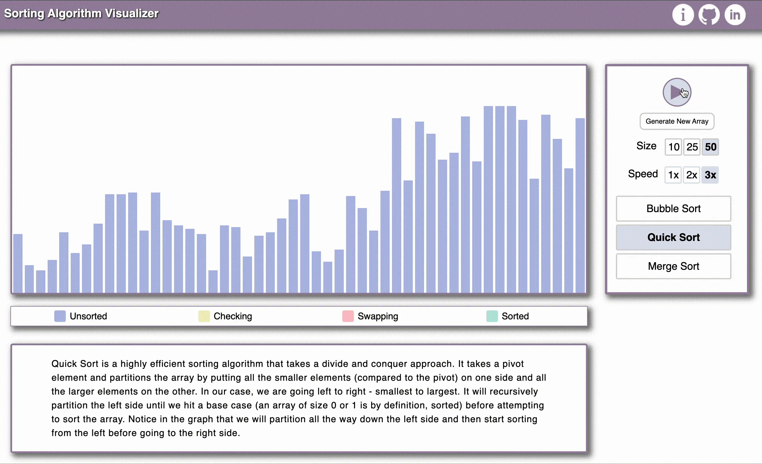 Sorting Algorithm Visualizer